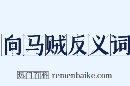 向马贼反义词是什么意思的图片